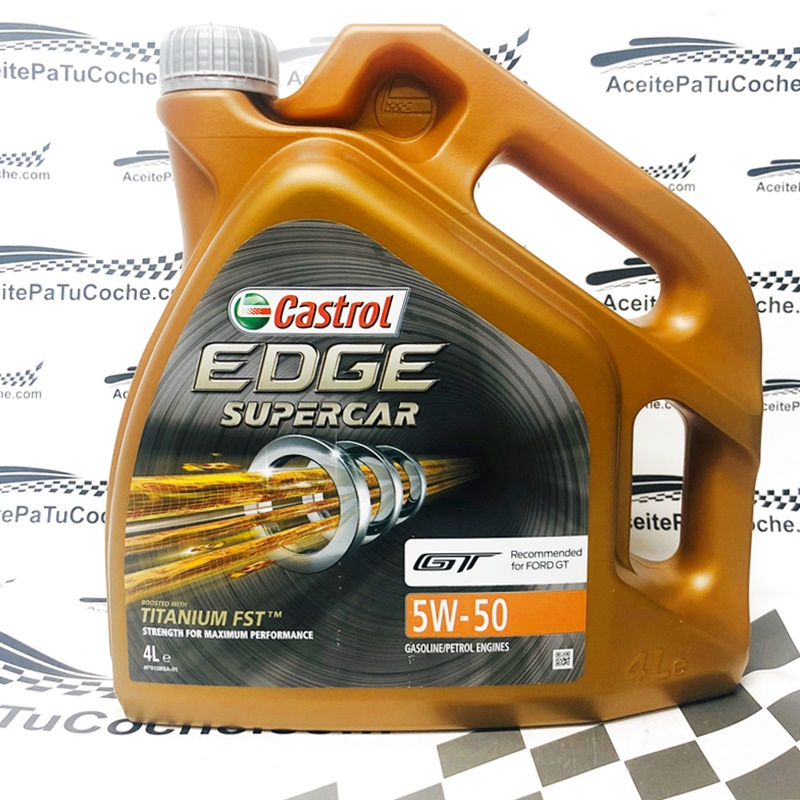 ACEITE CASTROL EDGE SUPERCAR GT 5W50 4 LITROS