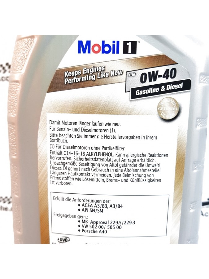 ACEITE MOBIL 1 KEEPS ENGINES 0W40 1 LITRO